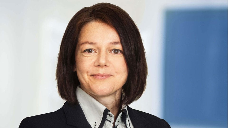 Woman in a formal portrait setting