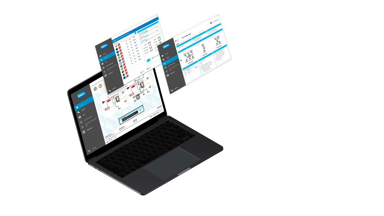 Computer with sevral screens